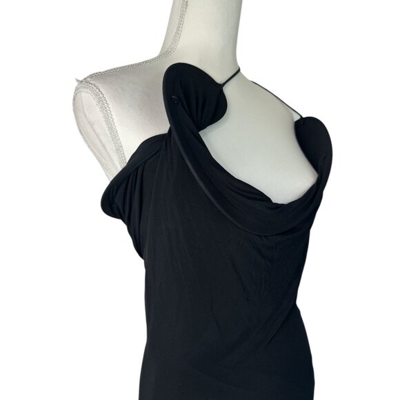 Christopher Esber Wave Coil Dress in Black 2 New Womens Maxi Gown - Picture 8 of 16
